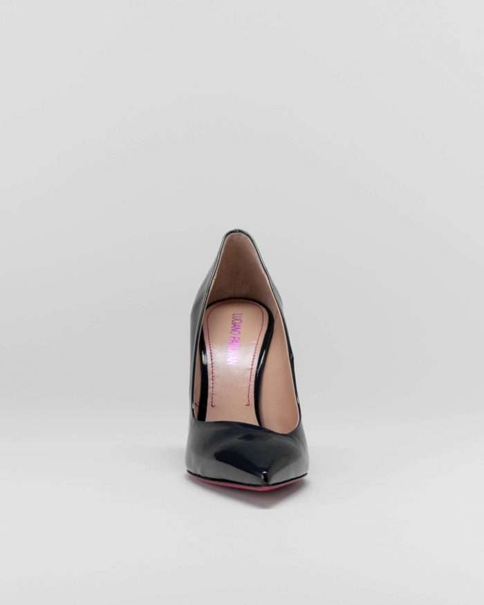 LUCIANO PADOVAN SIMPLE LINE DÉCOLLETÉ ROBIN PELLE VERNICIATA NERO- Luciano Padovan Online Shop Promozione