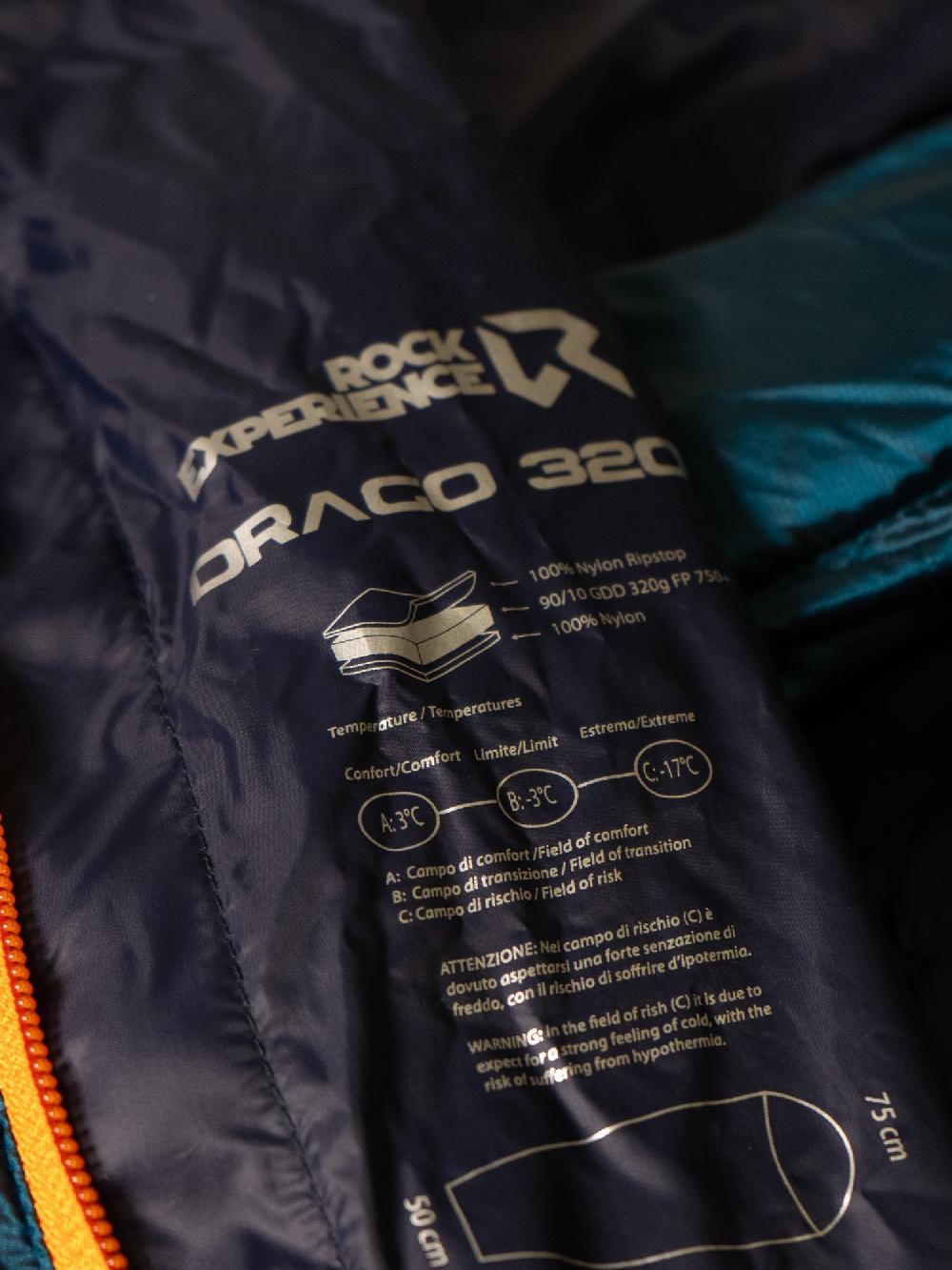 Rock Experience Drago 320 Mummy Sleeping Bag sacco a pelo In Linea