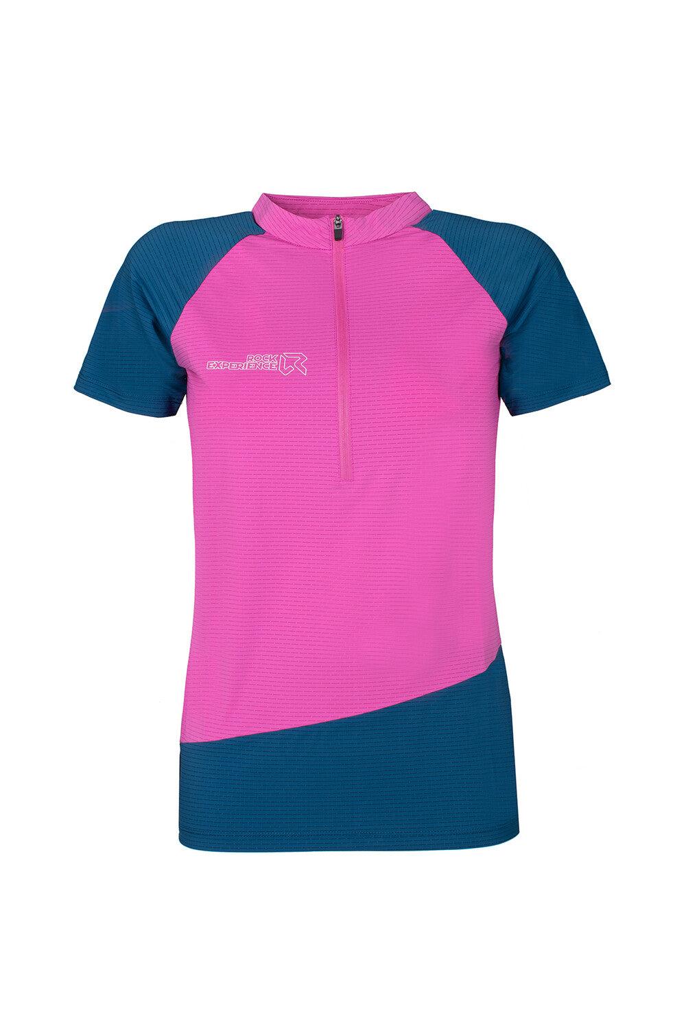 Rock Experience Merlin SS HZ maglia t-shirt half zip donna Soddisfazione Garantita