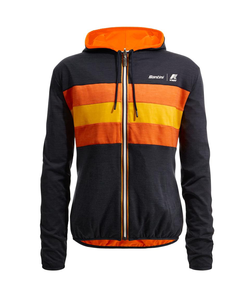 Santini SANTINI x K-WAY - GIACCA ANTIVENTO REVERSIBILE In Linea