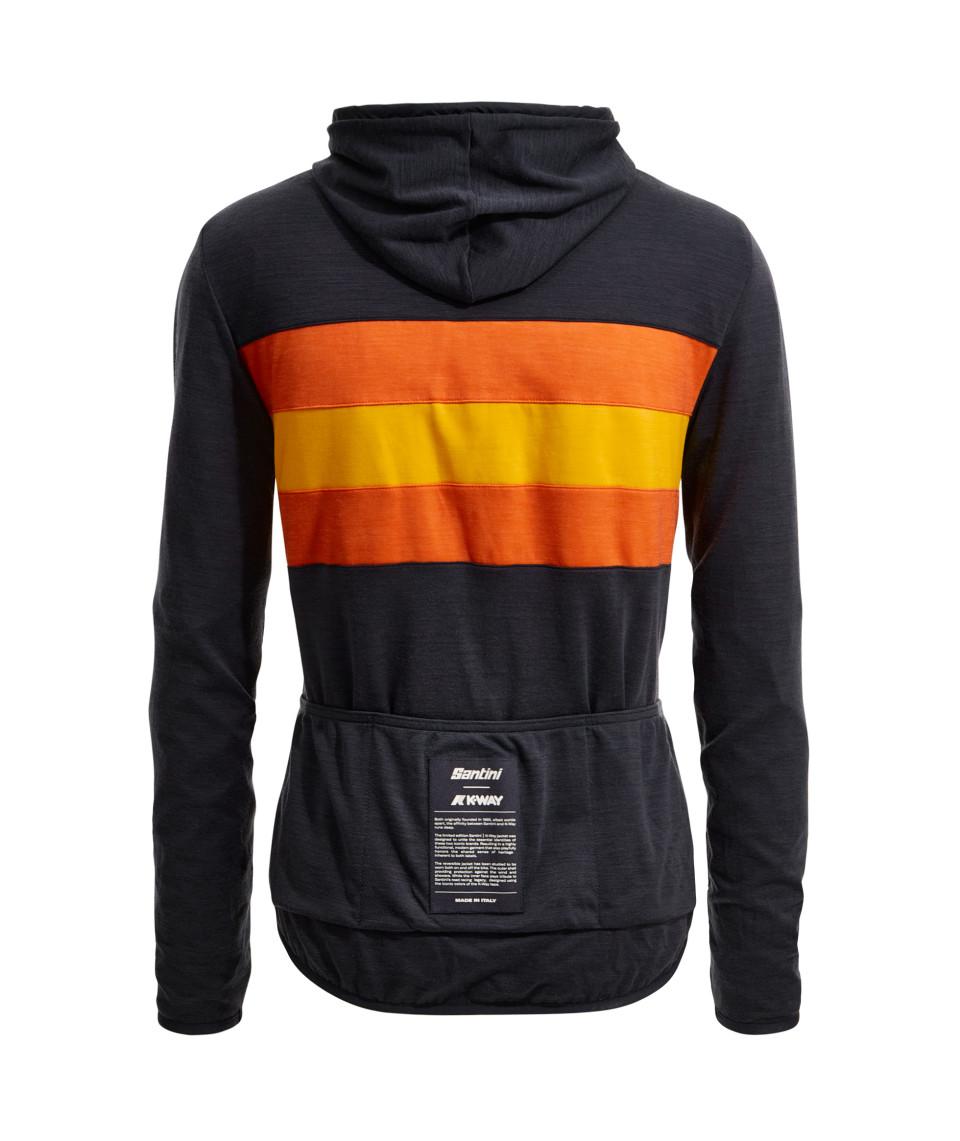 Santini SANTINI x K-WAY - GIACCA ANTIVENTO REVERSIBILE Nuovo