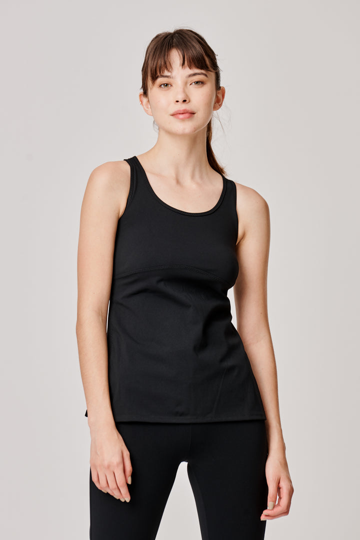 ﻿Sàpopa Classico Black Tank Top Vendita Economica