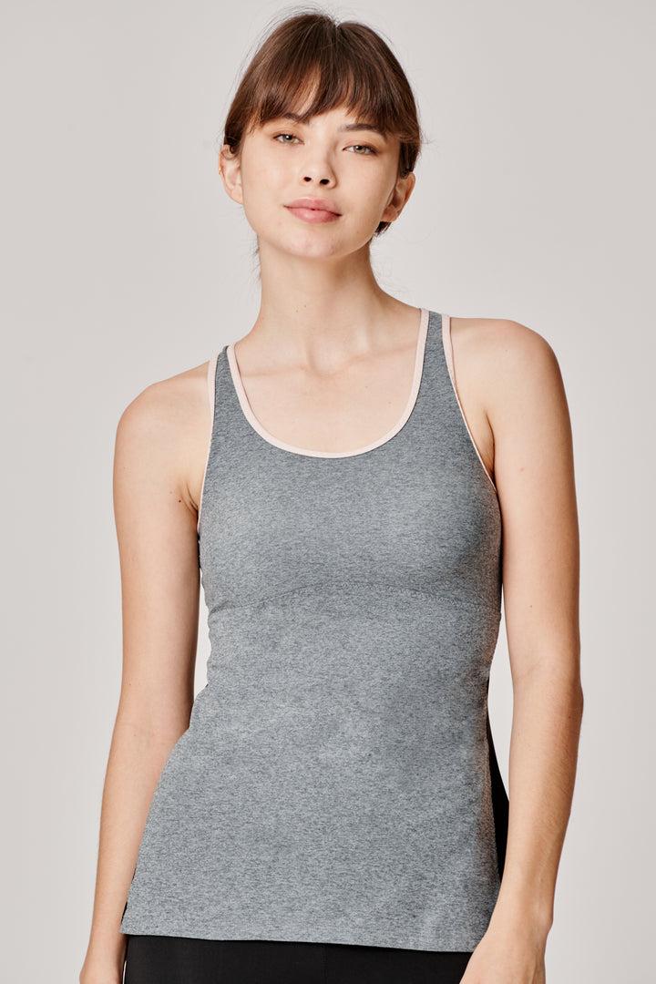 Sàpopa Classico Grey-Pink Tank Top Vendite Flash