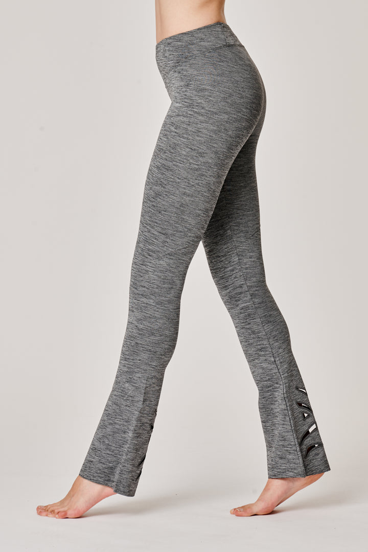 Sàpopa Vortice Grey Flare Leggings Moda