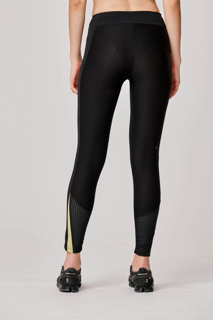Sàpopa Lalla 3D Texture Yellow Leggings In Saldo