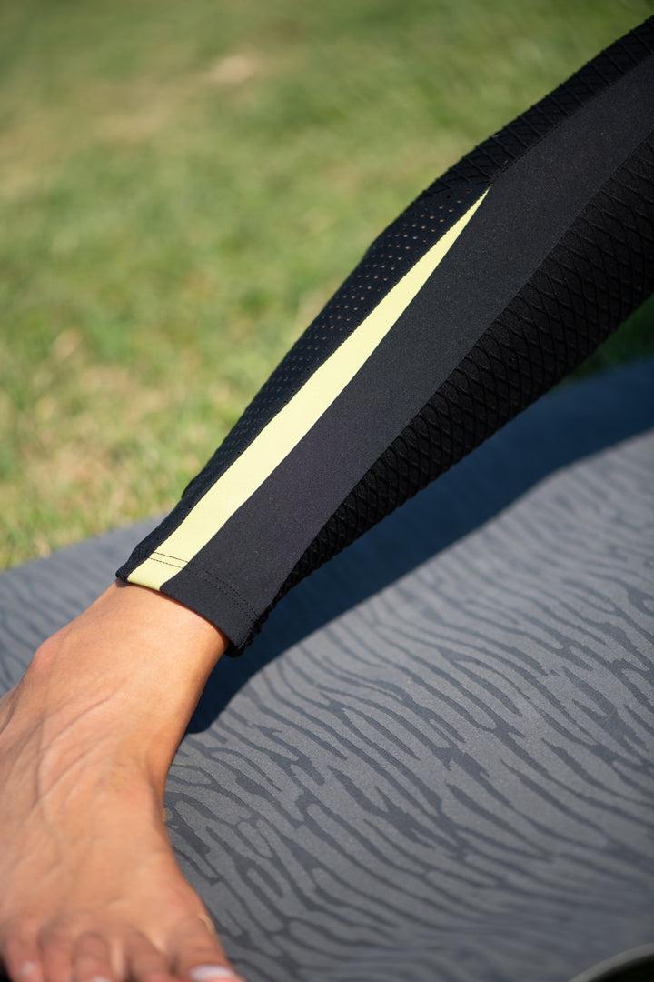 Sàpopa Lalla 3D Texture Yellow Leggings In Saldo