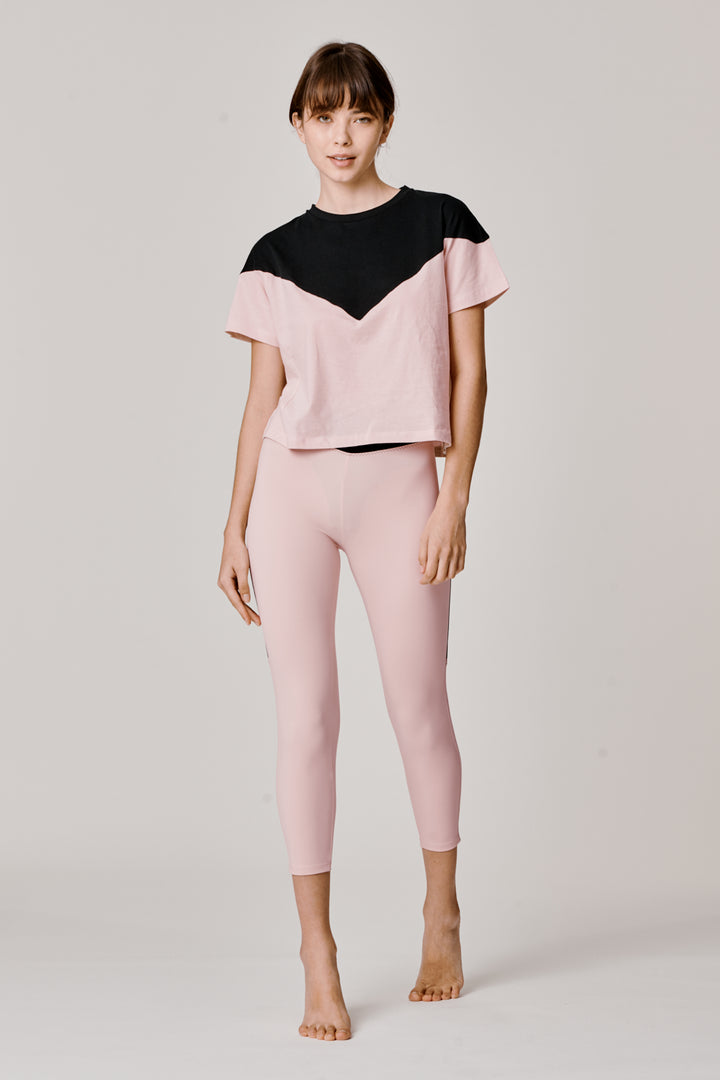 Sàpopa Valeria Crop Pink Leggings In Vendita