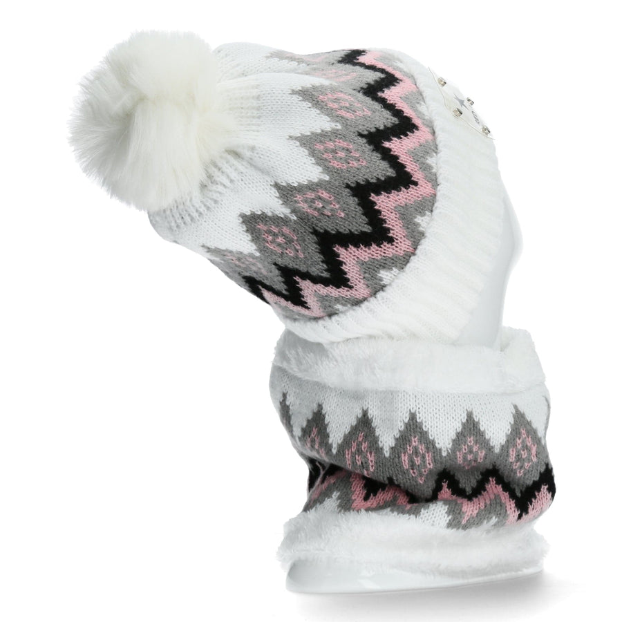 Scarpe Vita Duo Bonnet et cache cou blanc à motifs Outlet