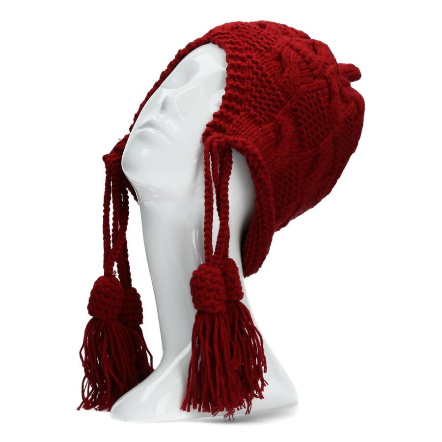 Scarpe Vita Bonnet ethnique en tricot rouge I Più Venduti
