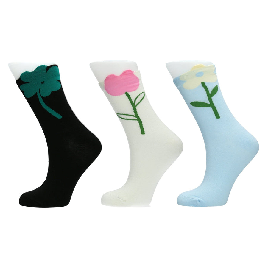 Scarpe Vita Chaussettes en lot de 3 paires FLEURS Promozione Limitata