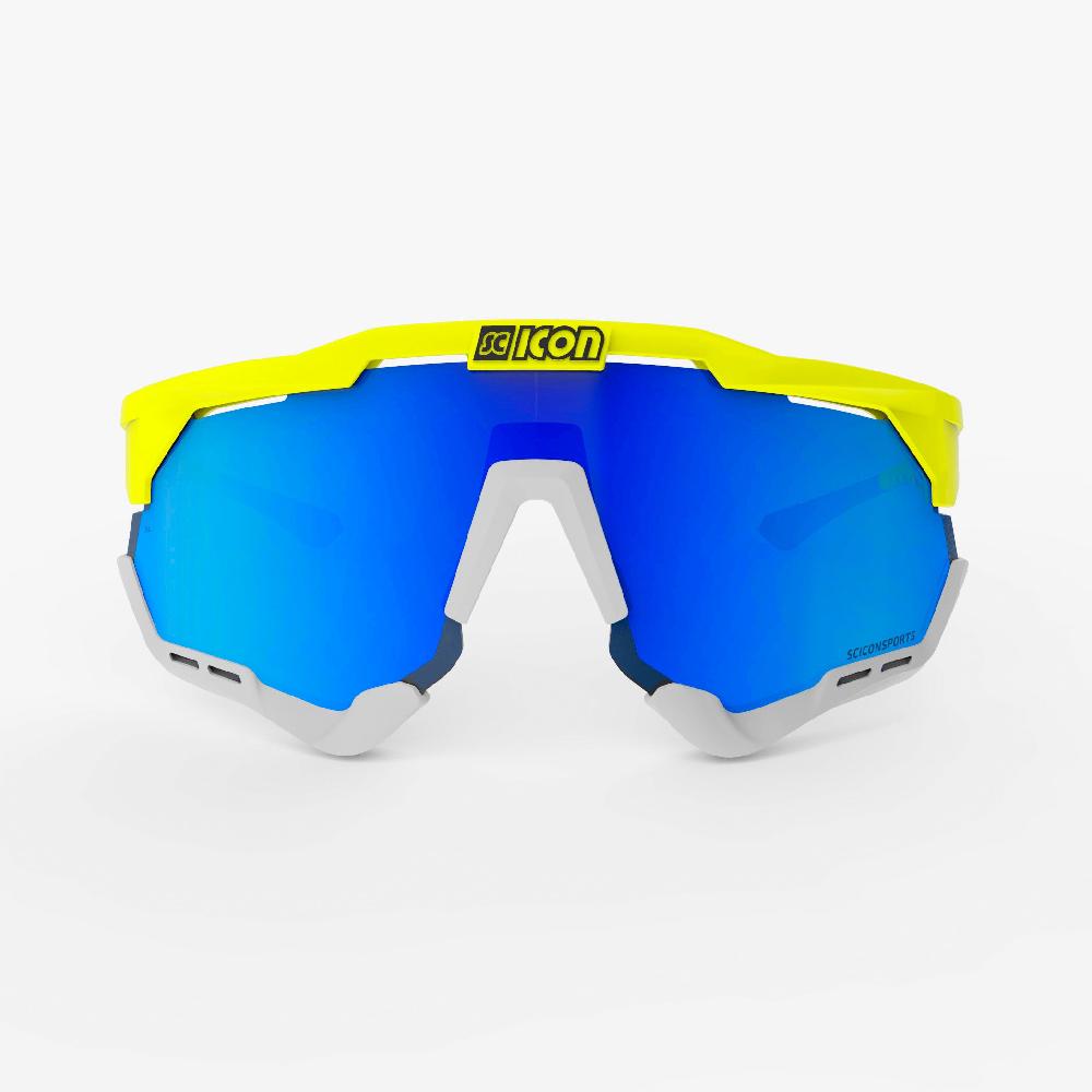 Scicon Aeroshade XL Occhiali Ciclismo Giallo Fluo/Blu I Più Venduti