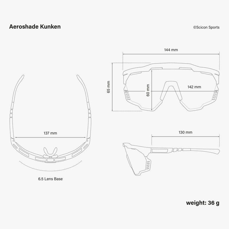 Scicon Aeroshade Kunken Occhiali Ciclismo Giallo Fluo/Blu Vendite Flash