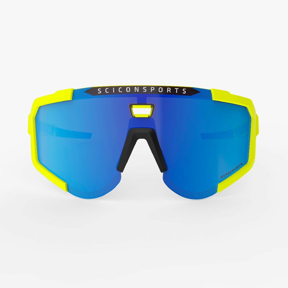 Scicon Occhiali Sportivi Aeroscope Giallo Fluo/Blu 2025