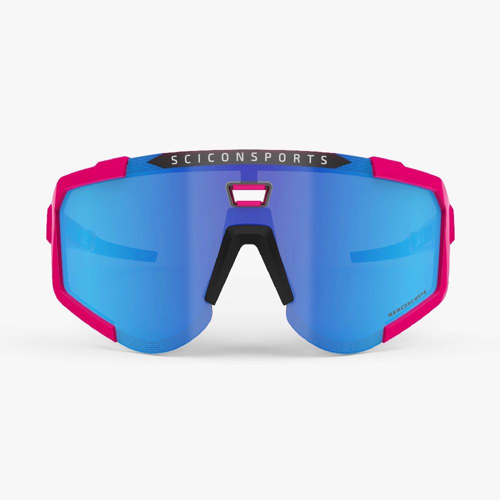 Scicon Occhiali Sportivi Aeroscope Rosa Fluo/Blu 2025