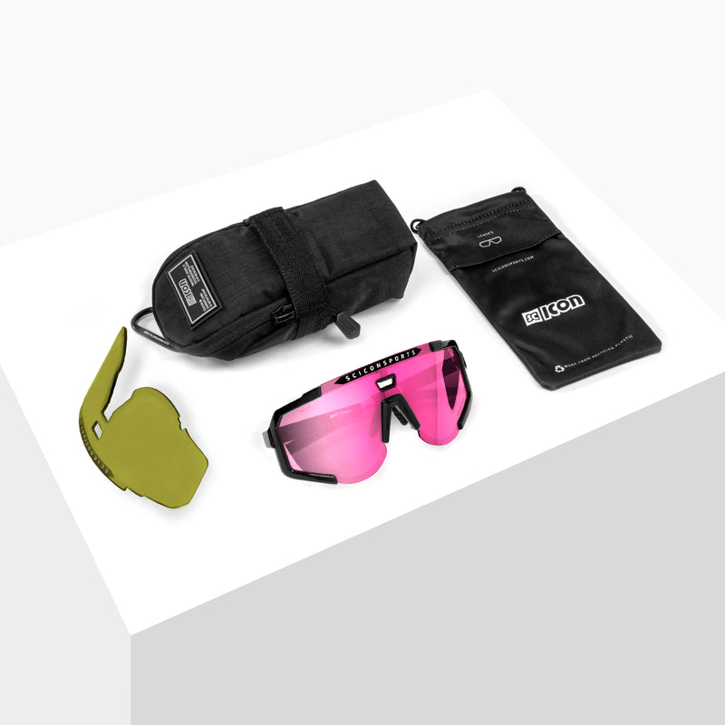 Scicon Occhiali Sportivi Aeroscope Antracite/Rosa Pezzi Unici