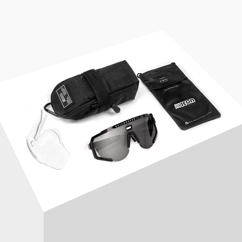 Scicon Occhiali Sportivi Aeroscope Antracite/Argento Soddisfazione Garantita