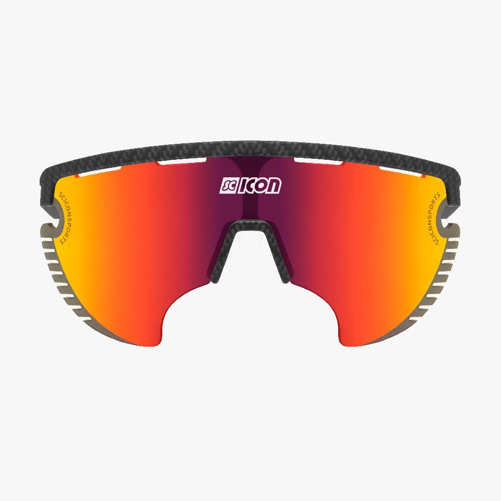 Scicon Occhiali Aerowing Lamon Carbon/Lente Rossa Specchiata Economico