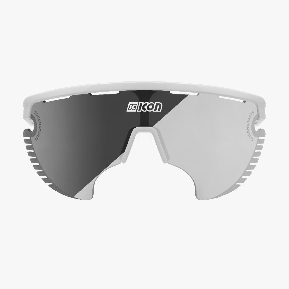 Scicon Occhiali Sportivi Aerowing Lamon Bianca/Lente Argento In Saldo