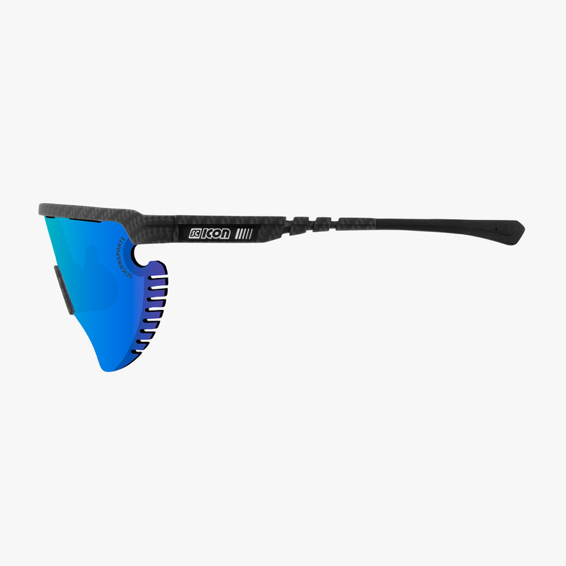 Scicon Occhiali Sportivi Aerowing Lamon Carbon/Lente Blu Specchiata Consegna Veloce
