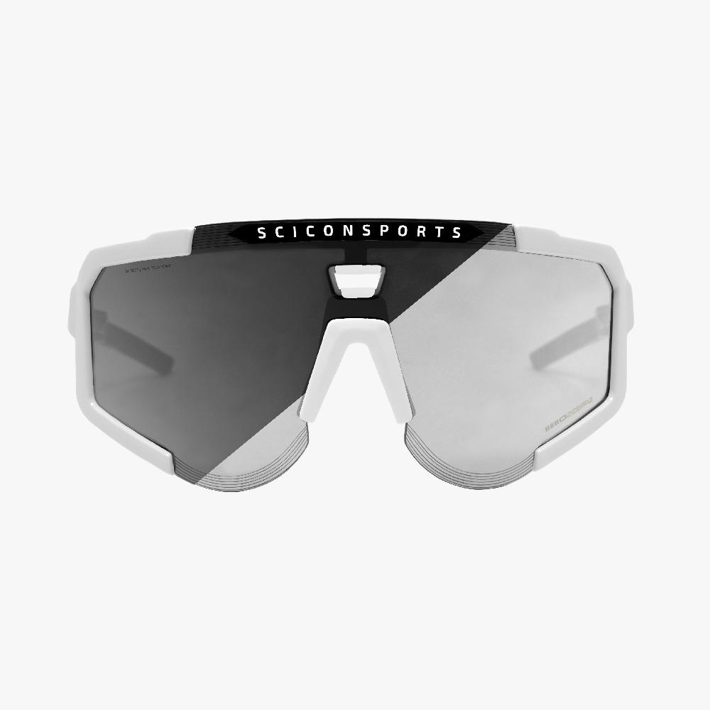 Scicon Occhiali Sportivi Aeroscope Bianco/Argento Presa