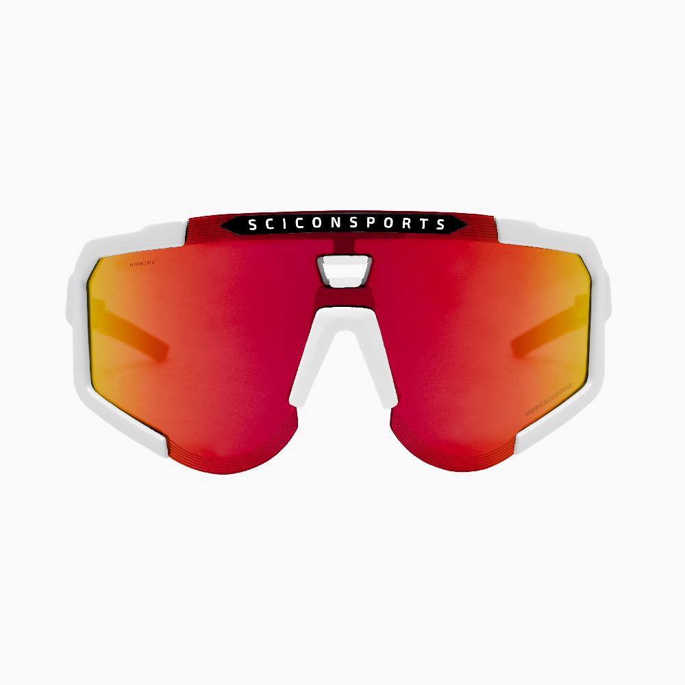 Scicon Occhiali Sportivi Aeroscope Bianco/Rosso In Vendita