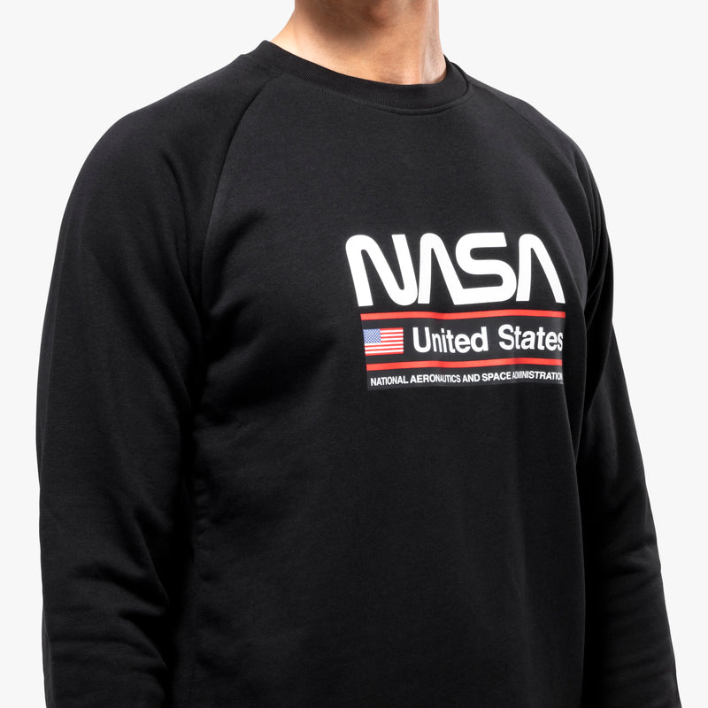 Scicon Felpa Girocollo Space Agency 22 Nera Affare Del Giorno
