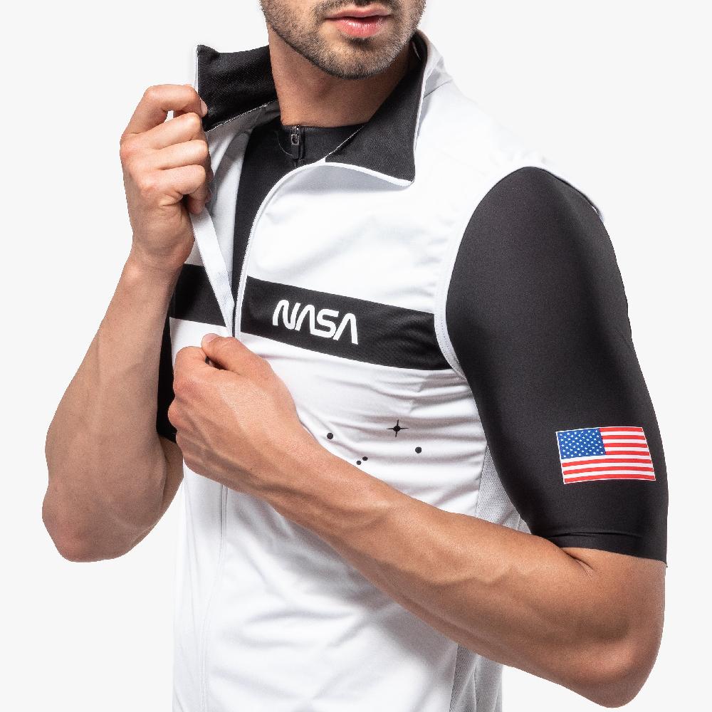 Scicon Gilet Antivento Space Agency21 Bianco Prezzo Ridotto