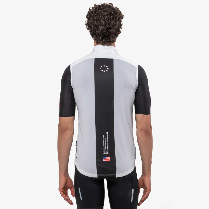 Scicon Gilet Antivento Space Agency21 Bianco Prezzo Ridotto
