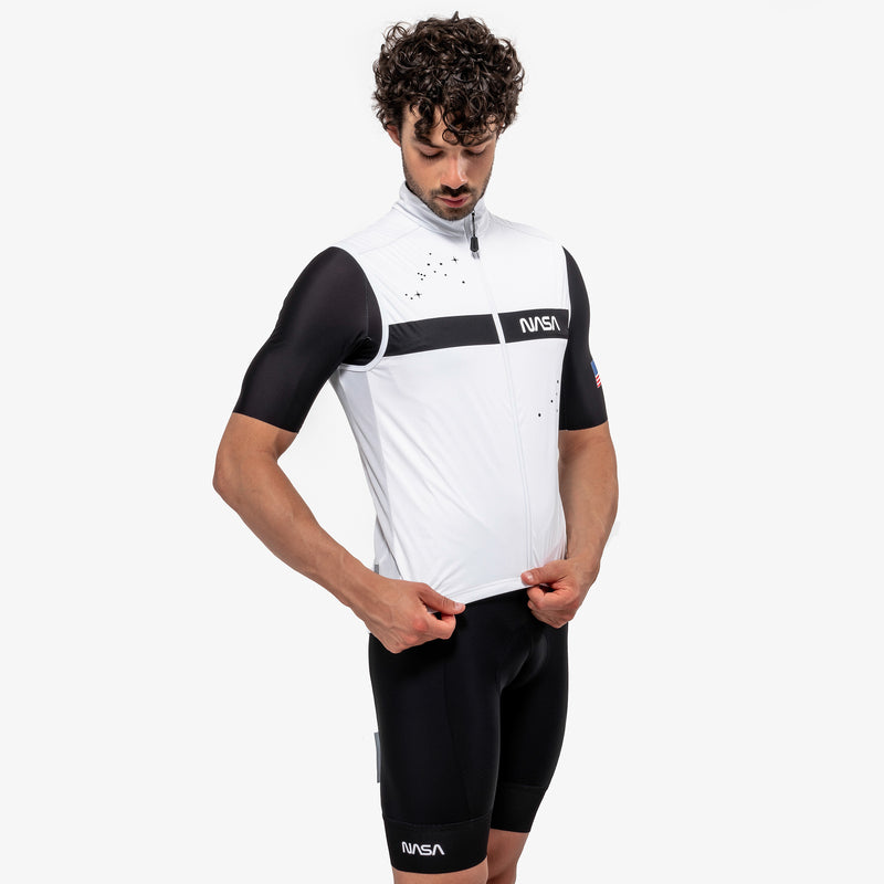 Scicon Gilet Antivento Space Agency21 Bianco Prezzo Ridotto