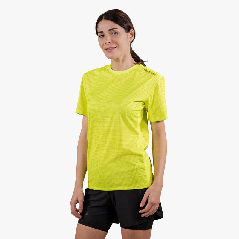 Scicon T-shirt Tecnica X-Over Gialla Fluorescente Italy