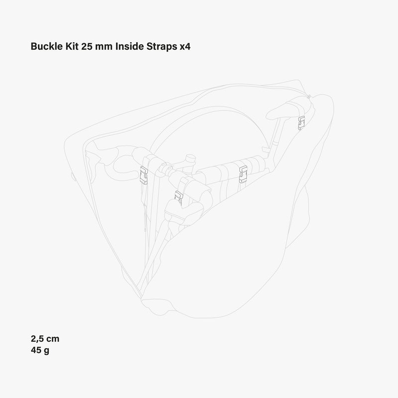Scicon Fibbia 25 mm cinghia borsa Aerocomfort 3.0 Moda