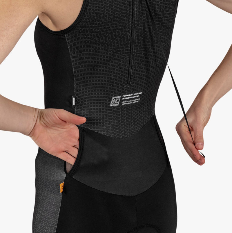 Scicon Body smanicato da Triathlon da donna Nero Sottocosto