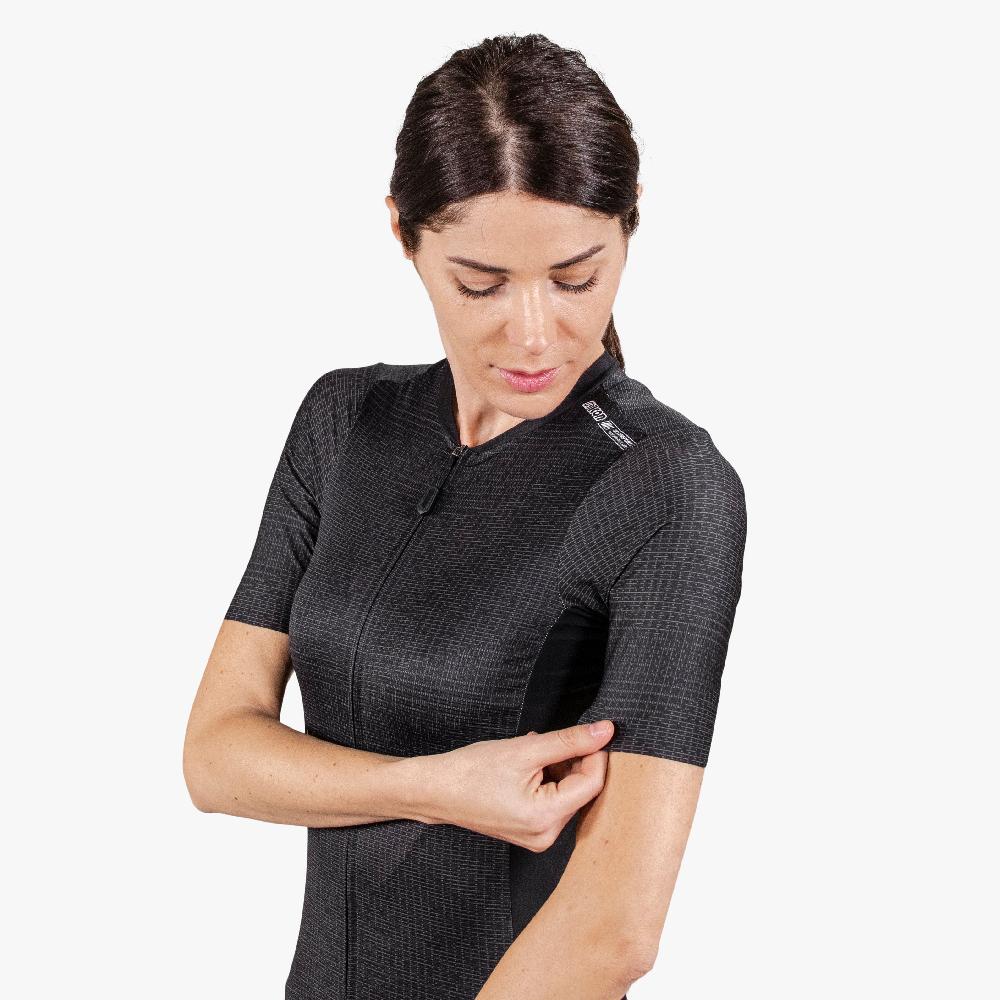Scicon Maglia Ciclismo Donna 9.5- X-Over Nera Novità