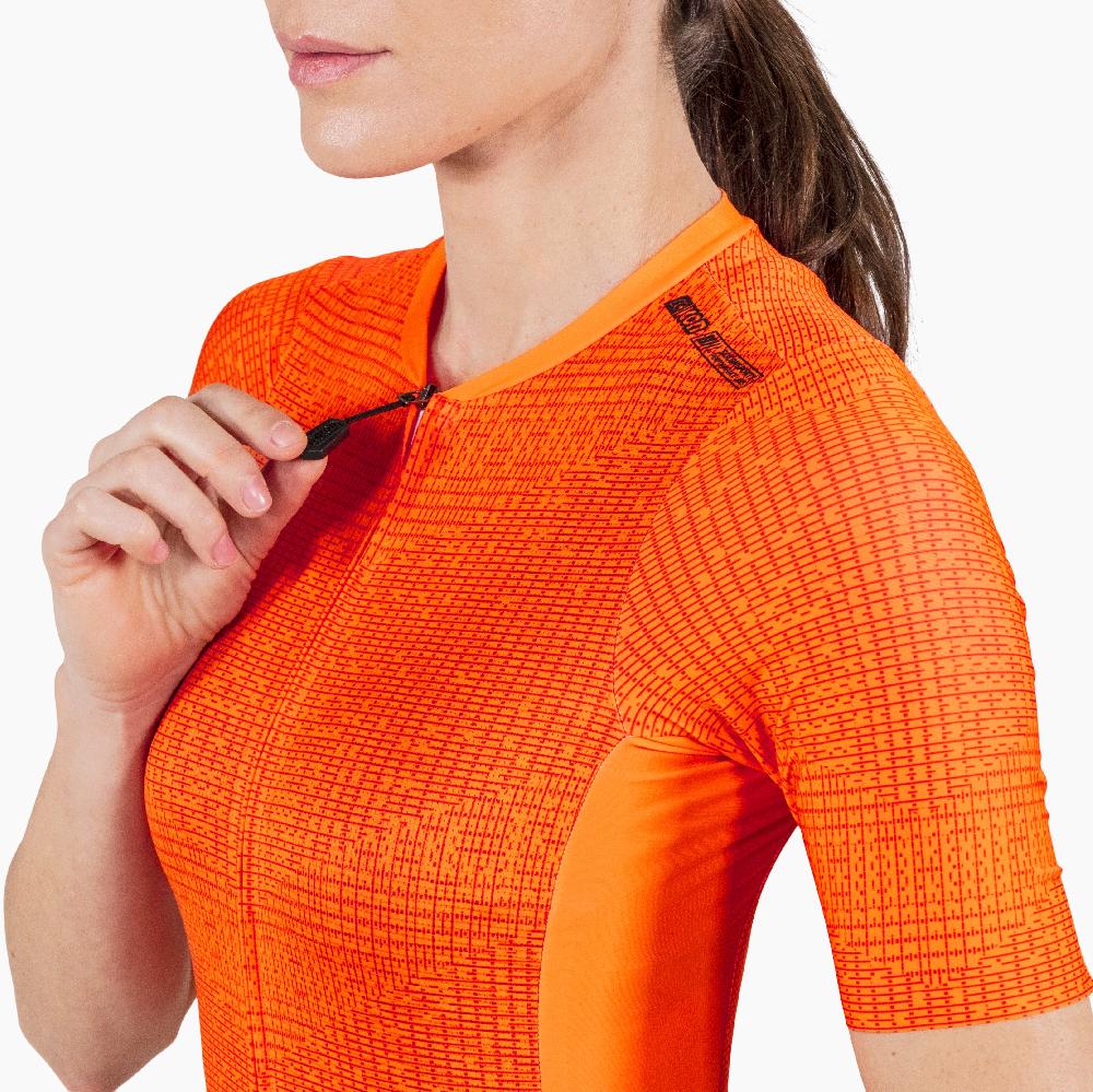 Scicon Maglia Ciclismo Donna 9.5- X-Over Arancione Presa
