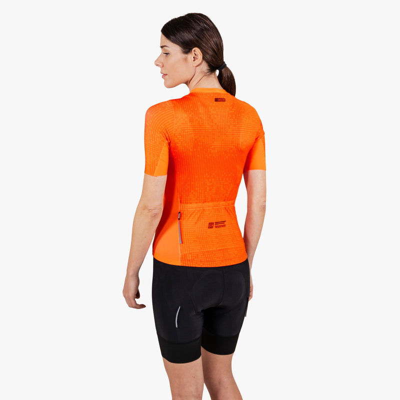 Scicon Maglia Ciclismo Donna 9.5- X-Over Arancione Presa