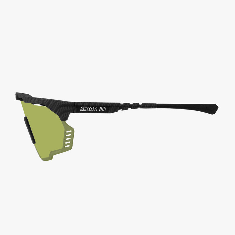 Scicon Occhiali Sportivi Aeroshade Kunken Carbon Opaco/Verde Saldi