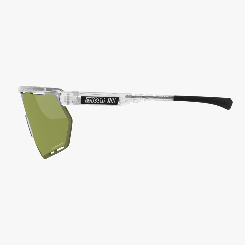 Scicon Occhiali Sportivi Aerowing Cristallo/Verde Vendita Calda