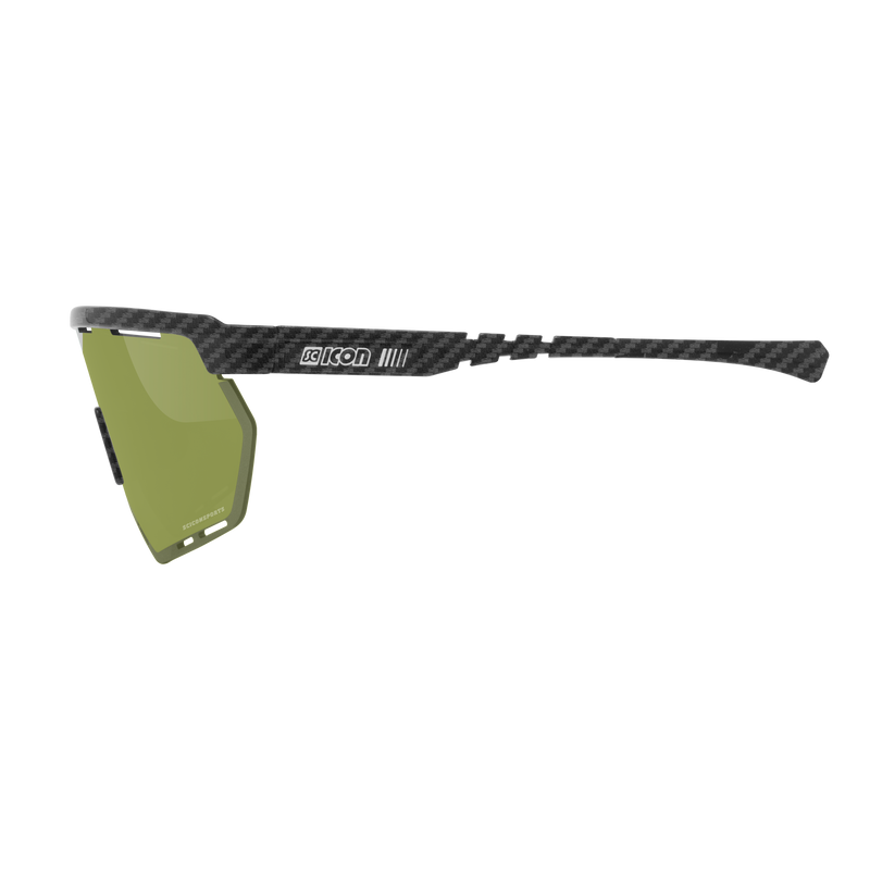 Scicon Occhiali Sportivi Aerowing Carbon Opaco/Verde I Più Venduti