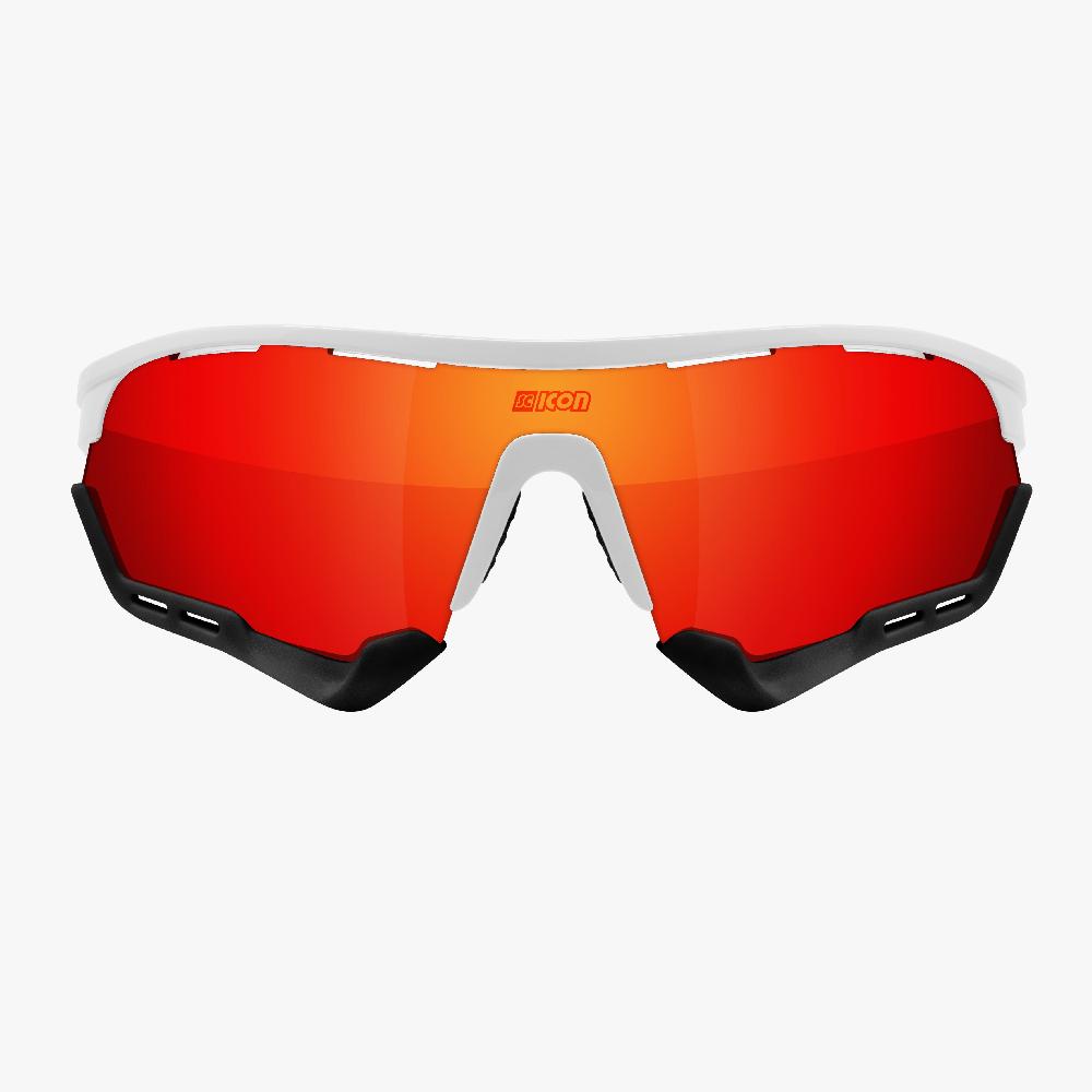 Scicon Aerotech XXL Occhiali Sportivi Bianco/Rosso Sottocosto