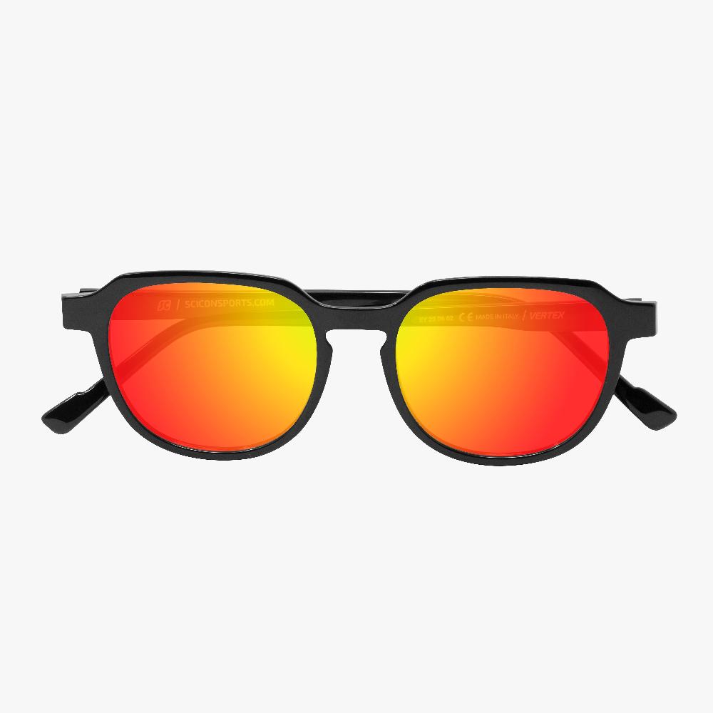 Scicon Occhiali da sole Vertex Neri Lucidi/Lenti Rosse Specchiate Offerta