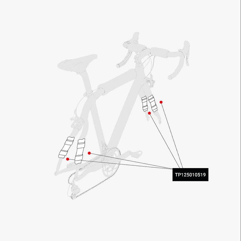 Scicon Set Protezione Telaio Bici Nero Italia