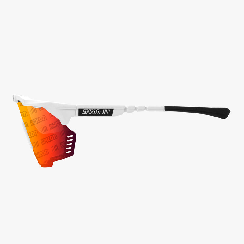 Scicon Occhiali Sportivi Aeroshade Kunken Bianco/Lenti Rosse Outlet