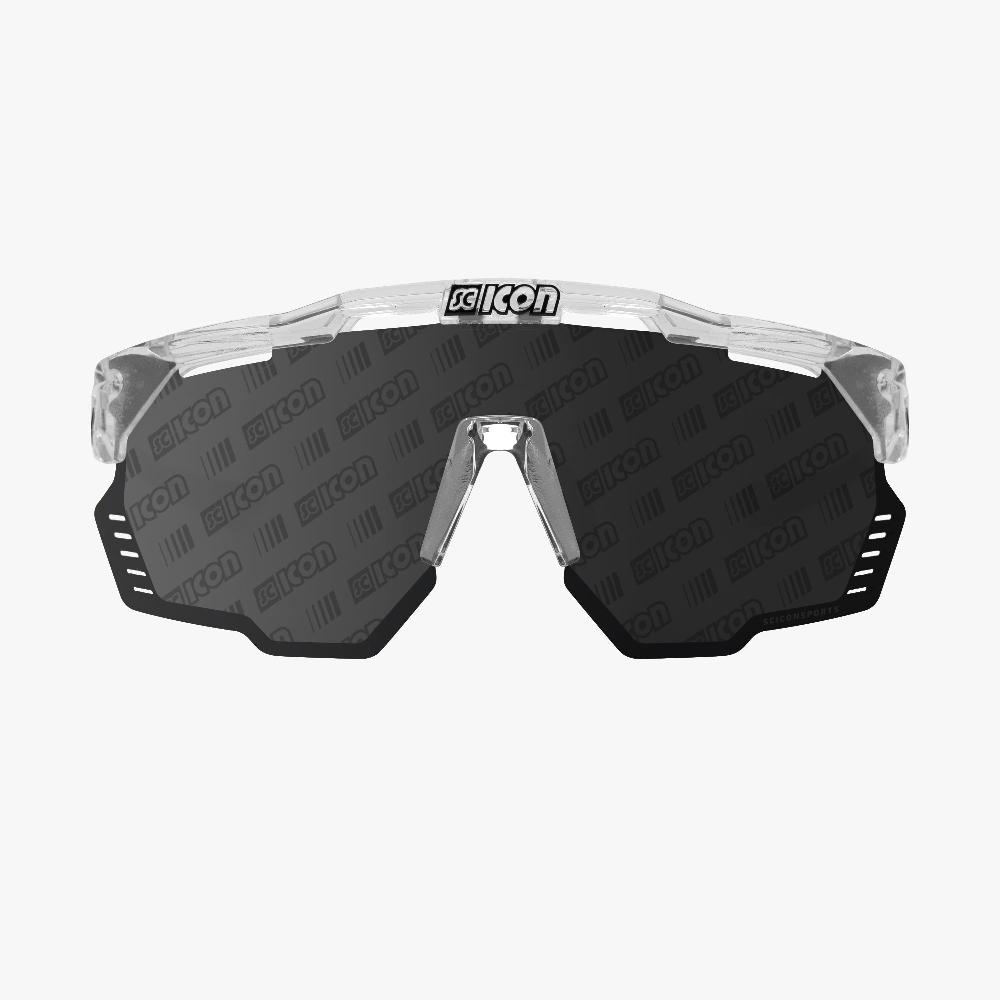 Scicon Occhiali Sportivi Aeroshade Kunken Cristallo/Lenti Argento Vendita Economica