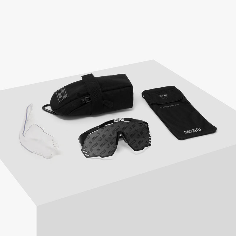 Scicon Occhiali Sportivi Aeroshade Kunken Cristallo/Lenti Argento Vendita Economica