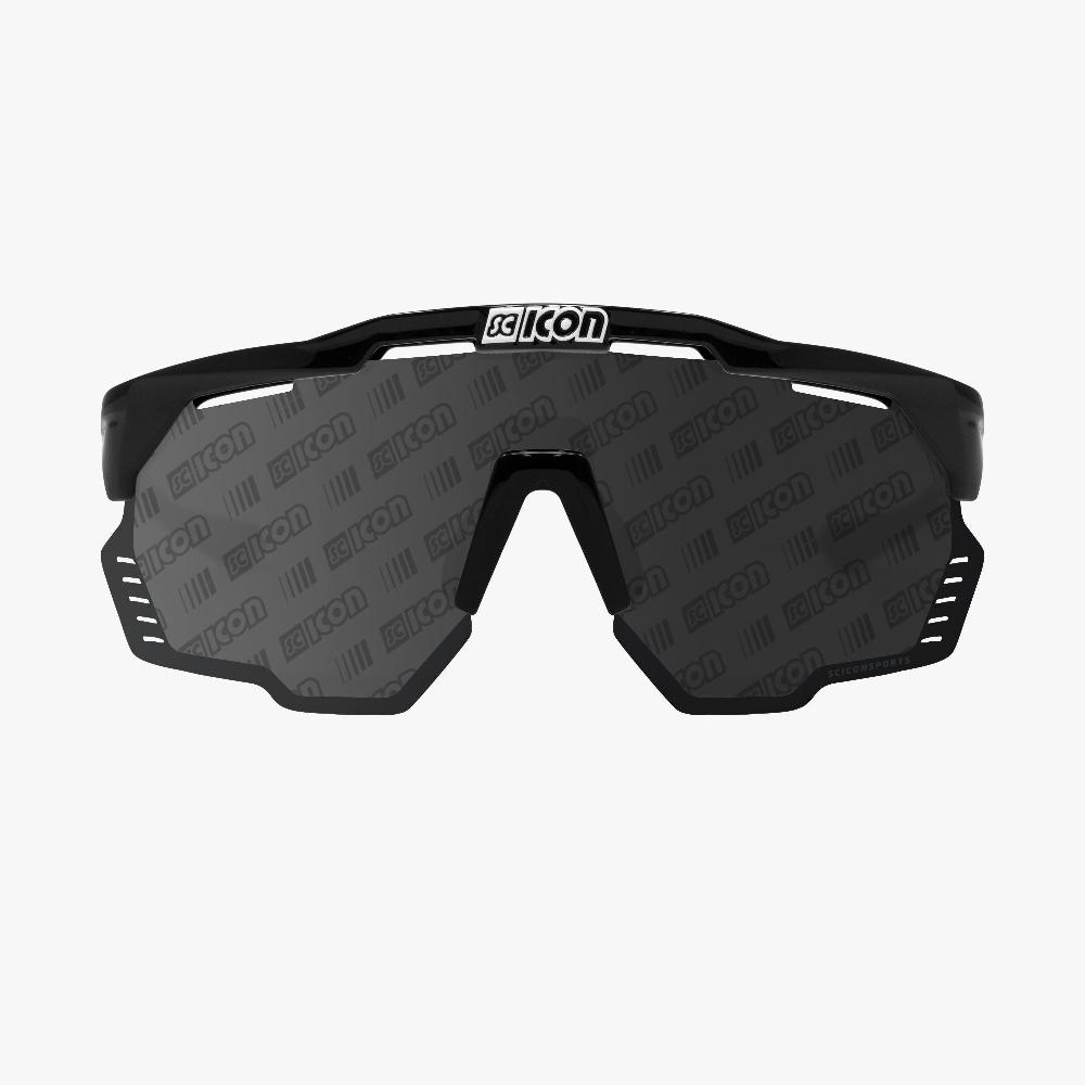 Scicon Occhiali Sportivi Aeroshade Kunken Nero/Lenti Argento Saldi Di Fabbrica