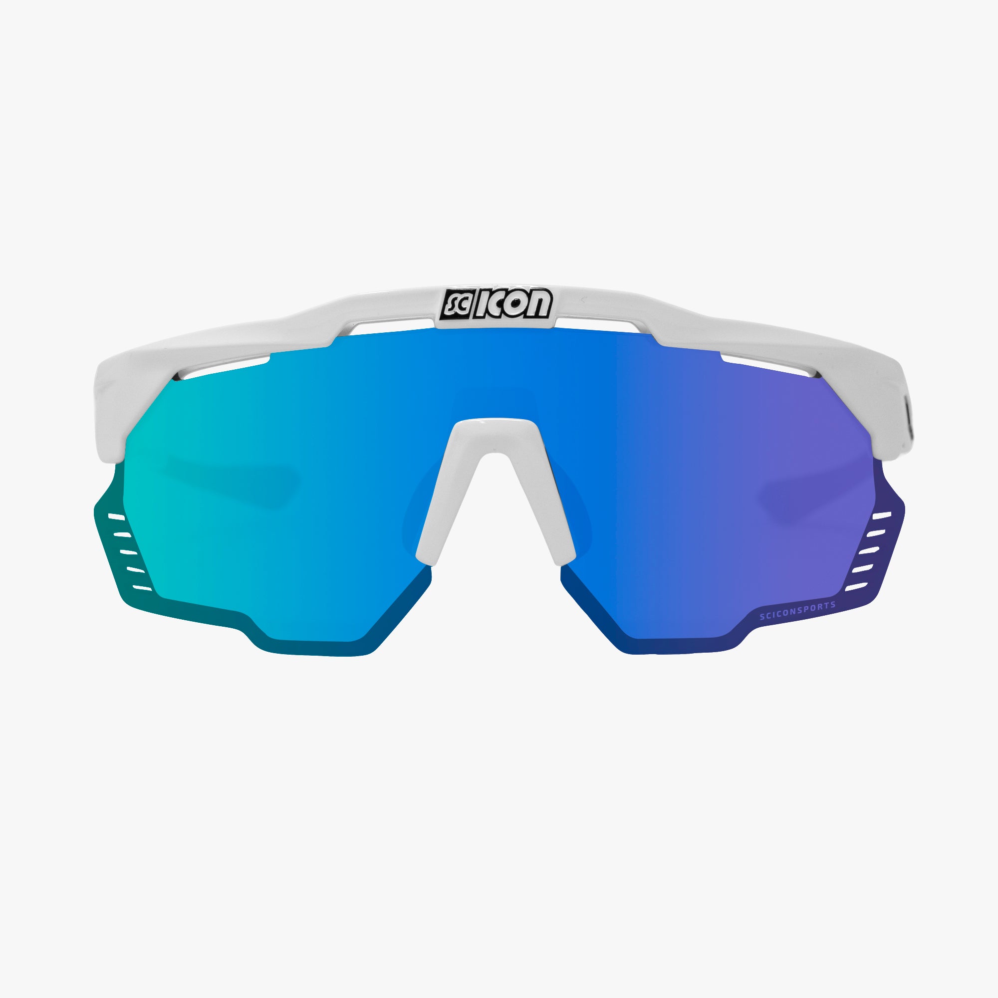 Scicon Aeroshade Kunken Occhiali Ciclismo Bianco/Blu Qualità Garantita
