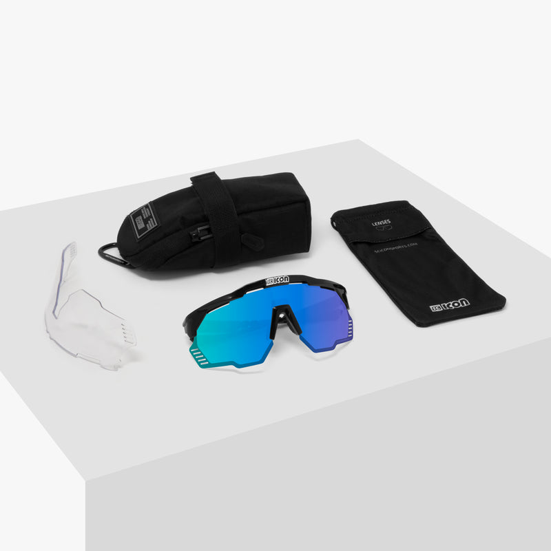 Scicon Aeroshade Kunken Occhiali Ciclismo Carbon Opaco/Blu Acquista Ora