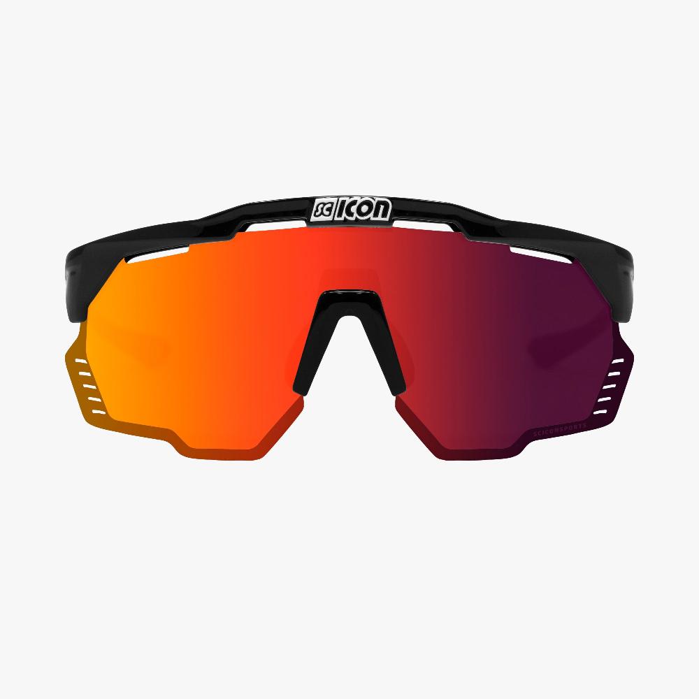 Scicon Aeroshade Kunken Occhiali Ciclismo Nero/Rosso Promozione Limitata