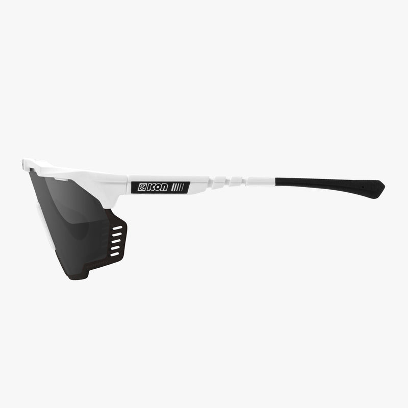 Scicon Aeroshade Kunken Occhiali Ciclismo Bianco/Argento Nuova