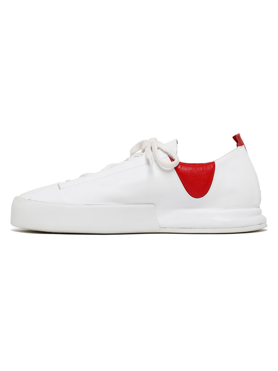 ﻿Silvano Sassetti Sneakers Lavelli bianco e rosso Vendita Economica